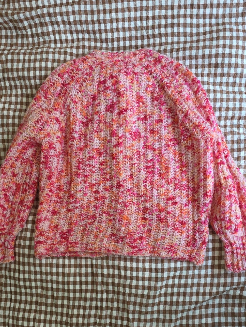 Sezane Emile Pink Multicolor Cardigan - Picture 4 of 5